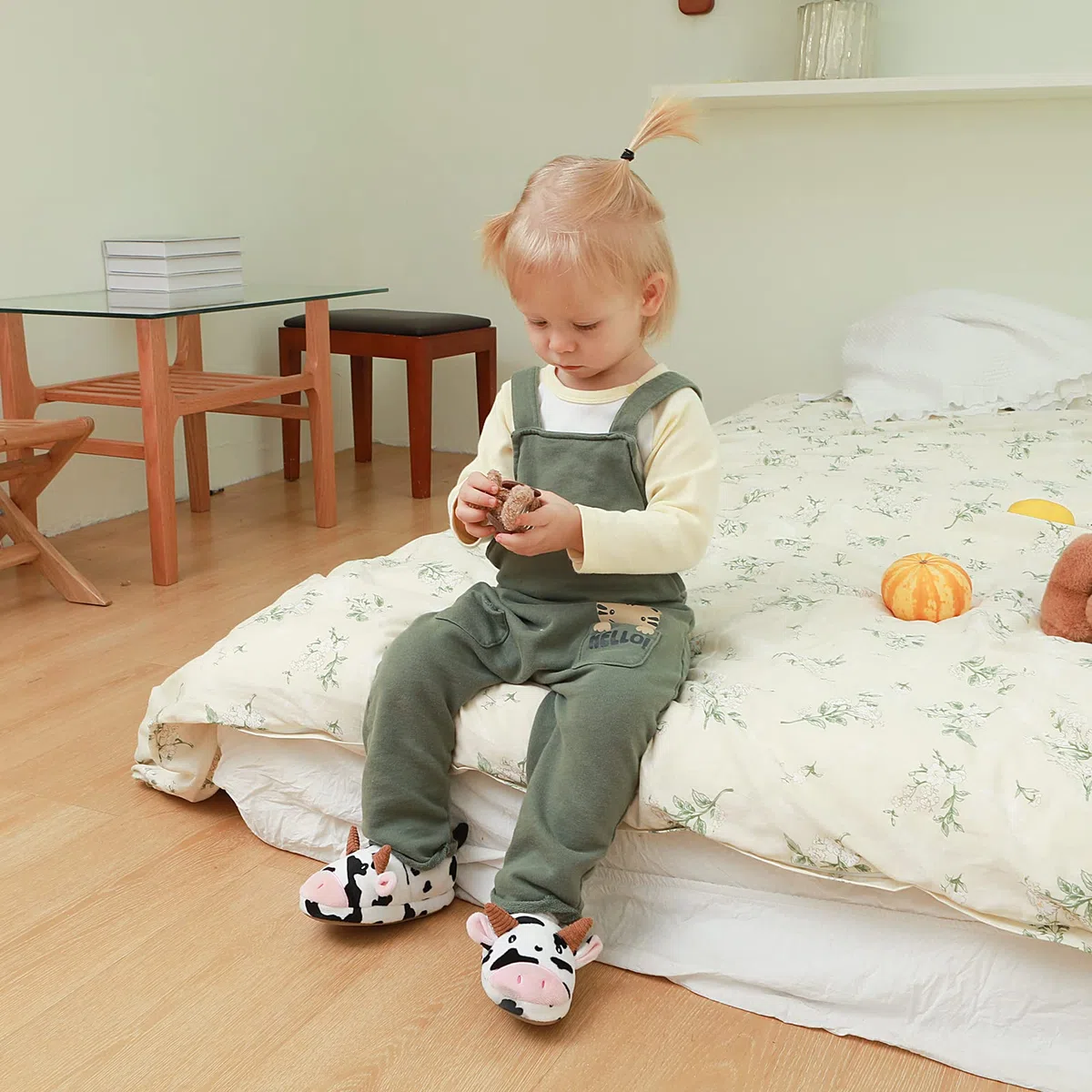 LACOFIA Pantofole Peluche Coniglio Invernali per Bambini in Gomma Antiscivolo