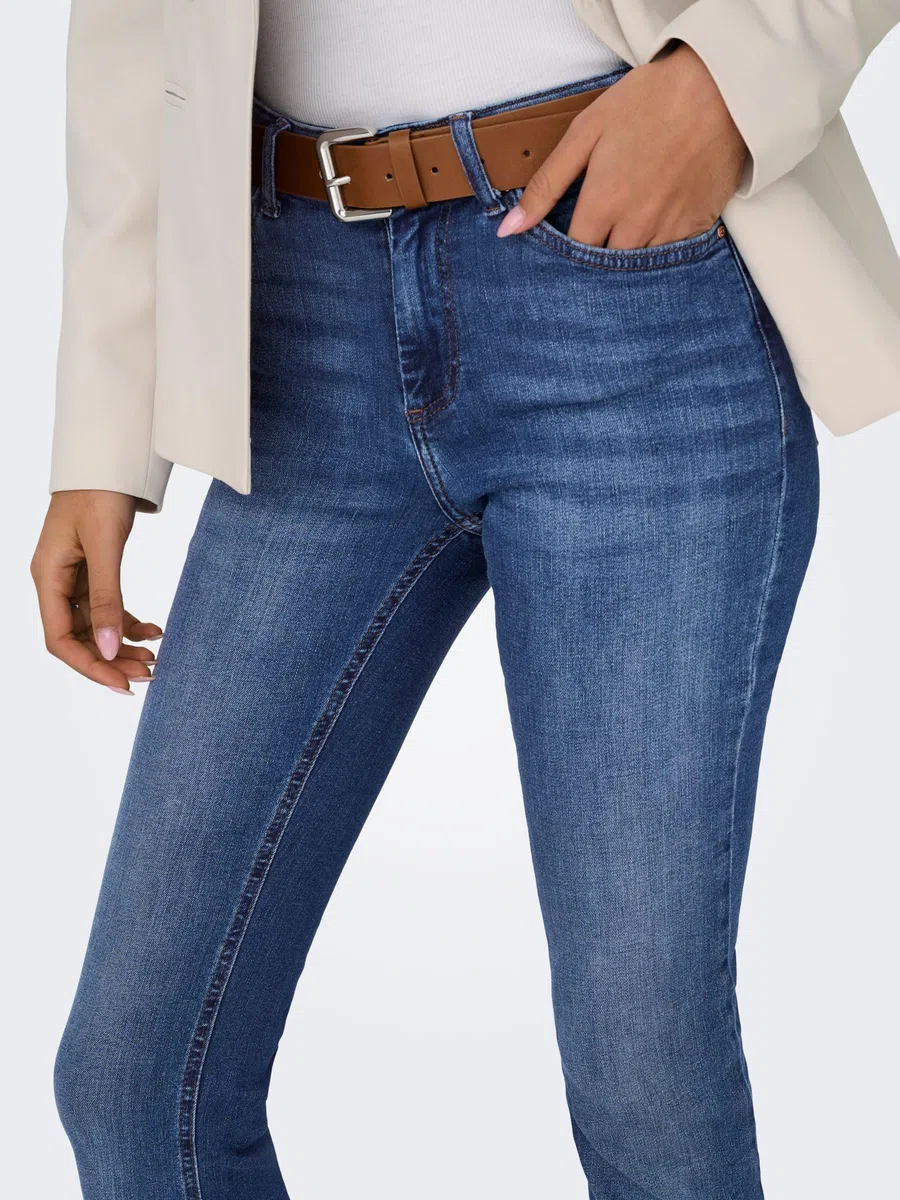 Only - Onlblush Mid Flared DNM Tai021 Noos, Jeans Donna