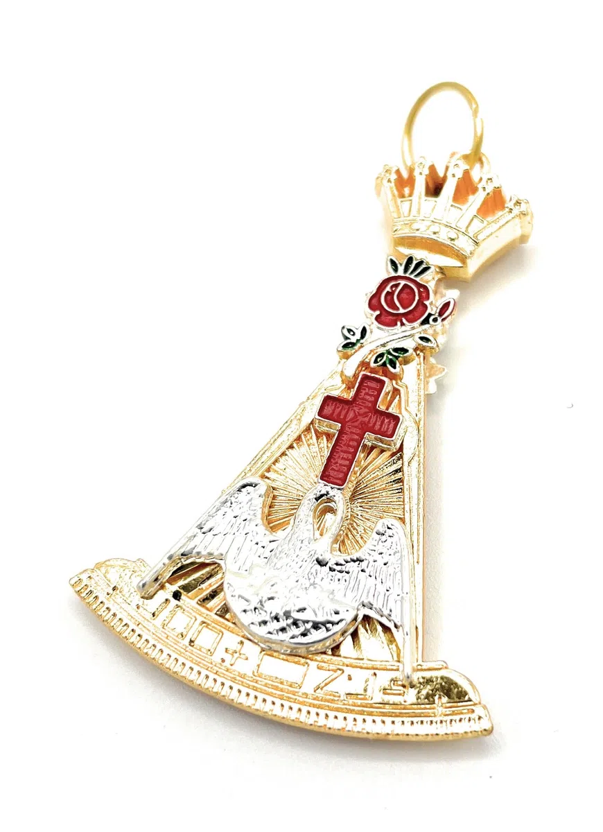 Masonic Rose Croix 18° Grado Gioiello Doppio Lato