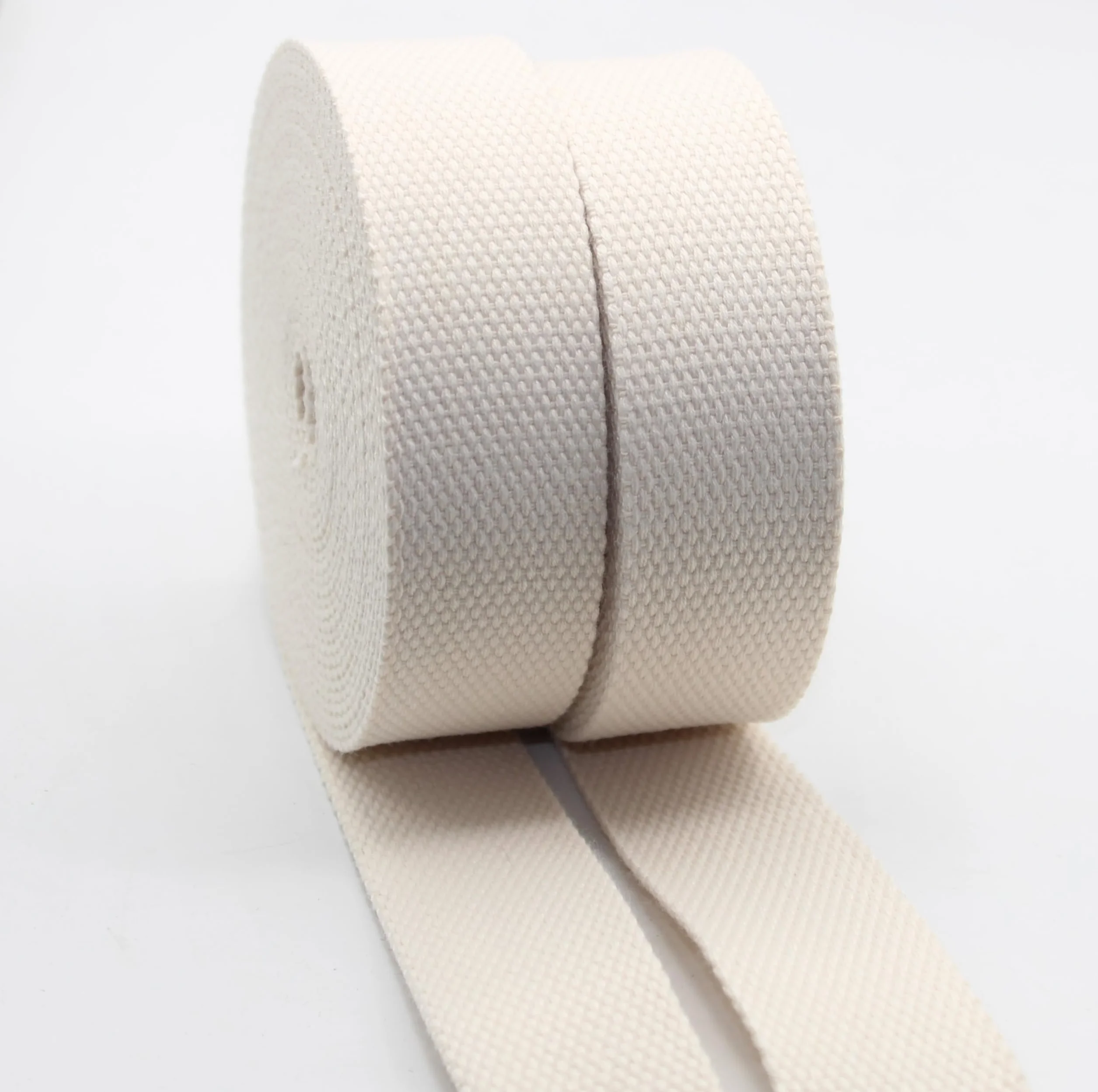 LEDUC 5 m nastro di cinghia cotone pesante Ecru (14) 3cm - NASTRO PESANTE PER ZAINI E BORSE