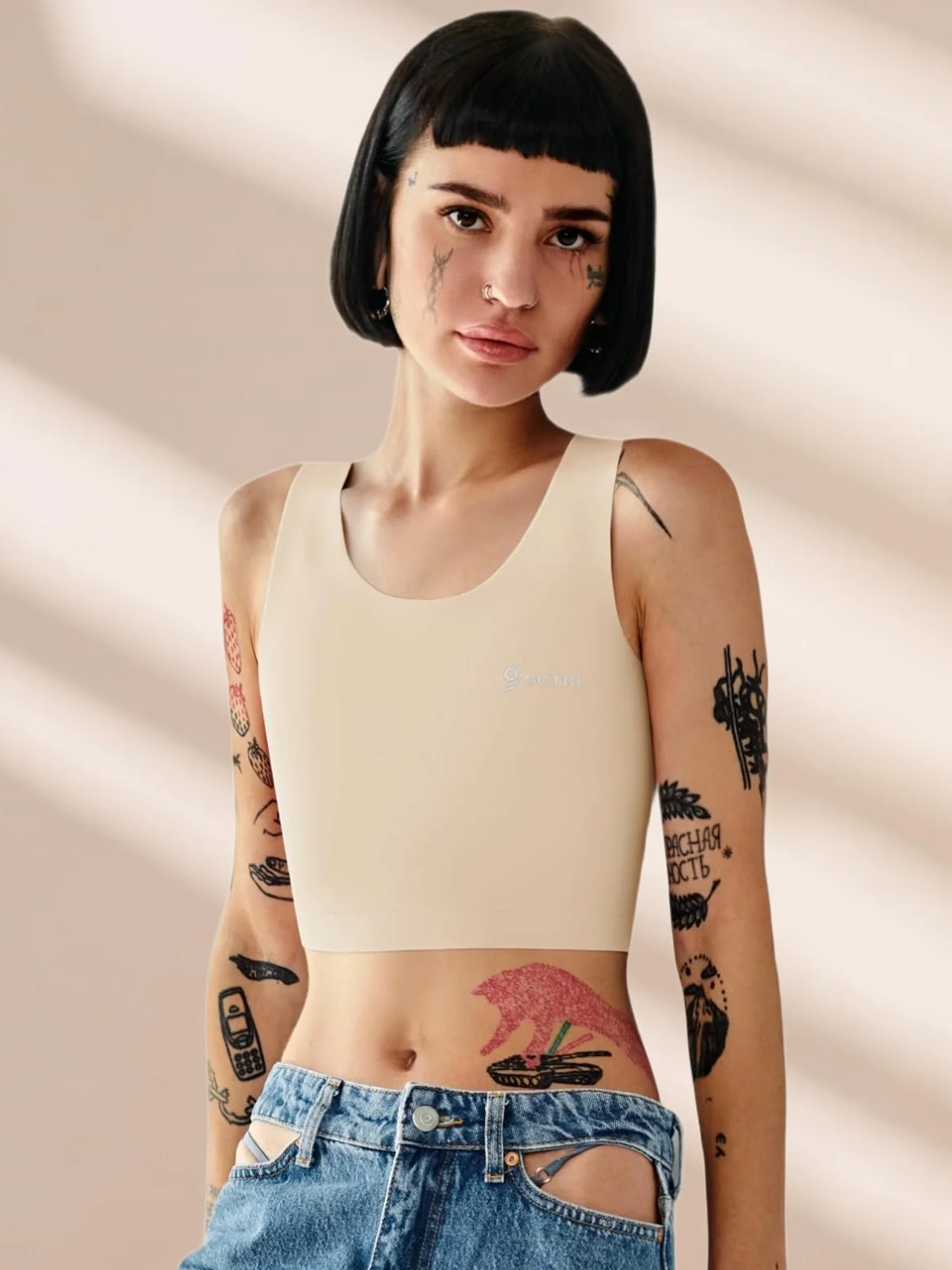 GCTBL Binder Seno per Transgender FTM Mezzo Senza Cuciture Da Donna Traspirante Chest Binder