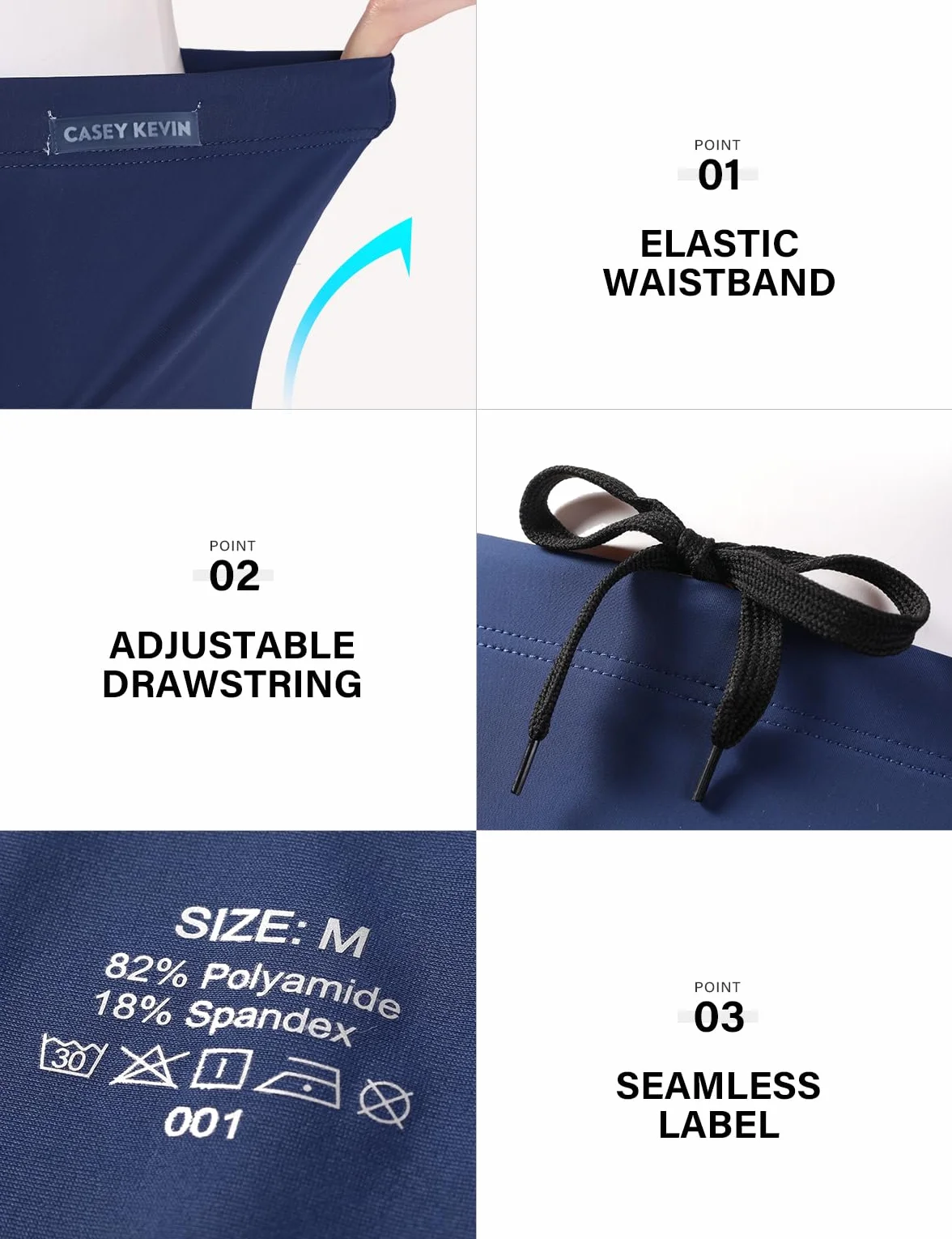 Casey Kevin Costume Slip Uomo Costumi Bagno Slip Mare per Nuoto Spiaggia Mare Piscina Pantaloncini