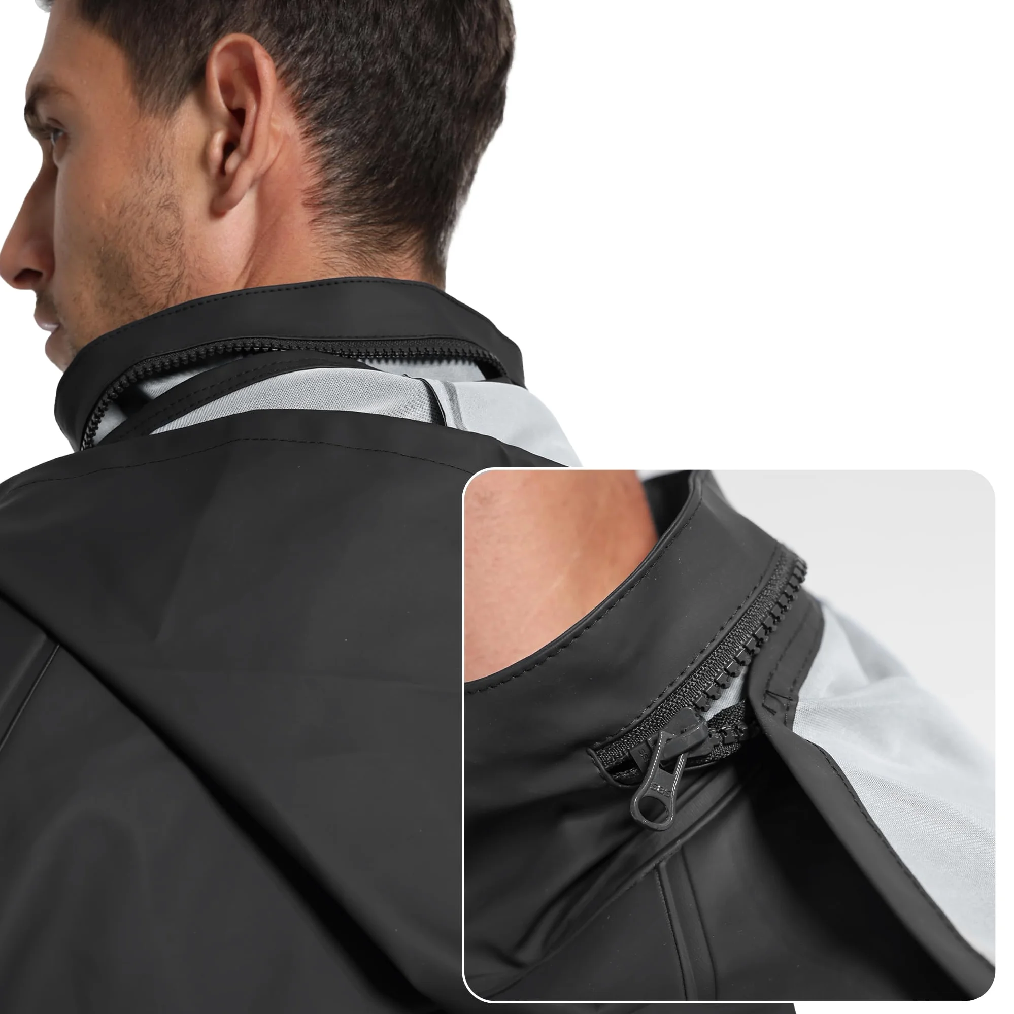 Tuta antipioggia da uomo giacca impermeabile e bavaglini set combinato per la massima sicurezza comfort Lime acido.