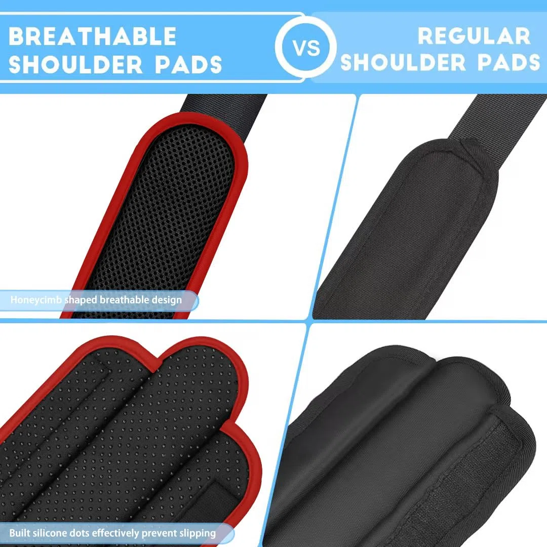ZINZ Spallacci Universali in Confezione da 2 con Cuscino Ultra Spesso per Borsa da Viaggio, Borsa a Tracolla, Più Lunga, Antiscivolo e Traspirante