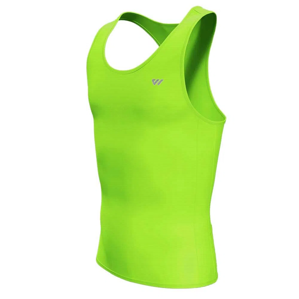 Lo.gas Maglia da ciclismo da uomo, senza maniche, leggera e traspirante, con tasca posteriore