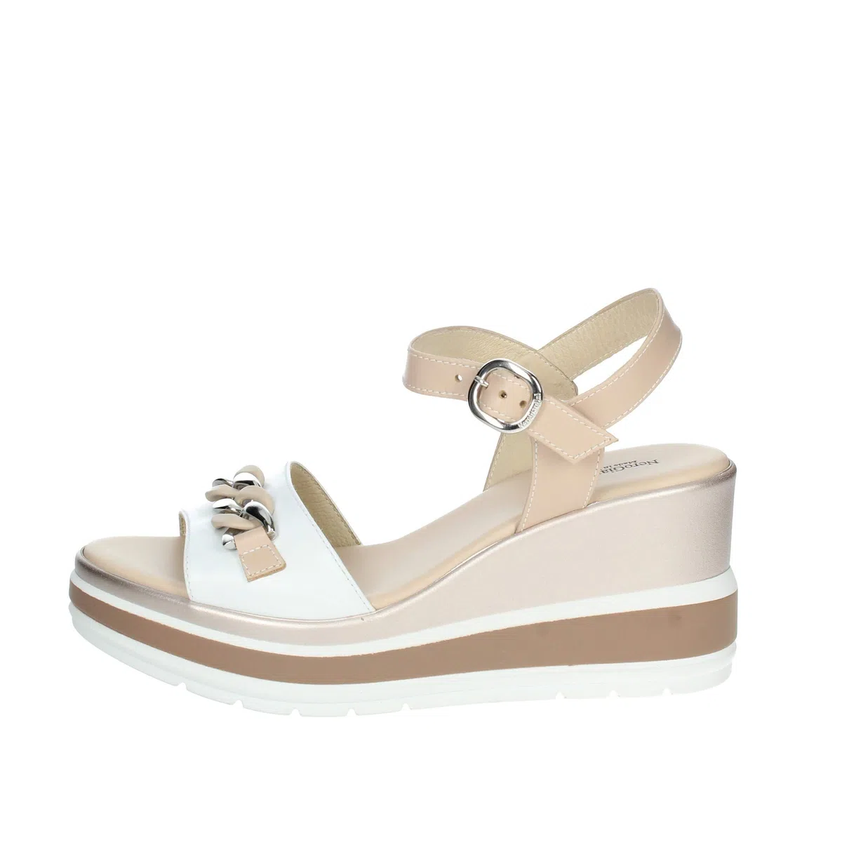 Nero Giardini Sandalo Platform in Pelle. Made in Italy