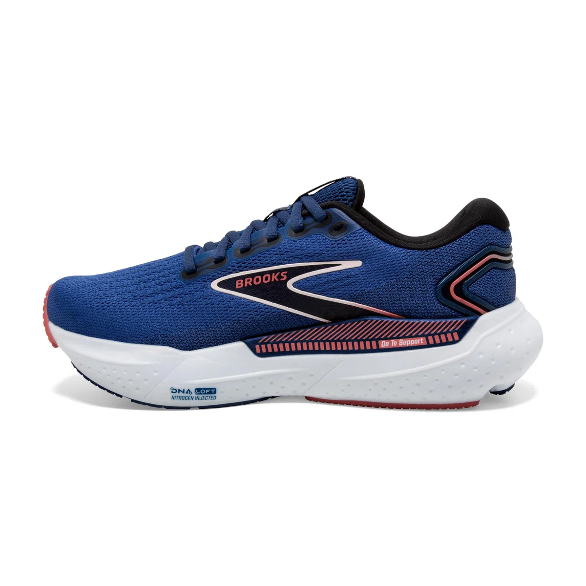 BROOKS Glycerin GTS 21, Sneaker Donna, Blue Icy Pink Rose, 36.5 EU