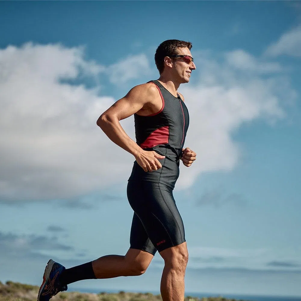 ZONE3 2026 Mens Activate Trisuit TS23MACT108 - Black/Red