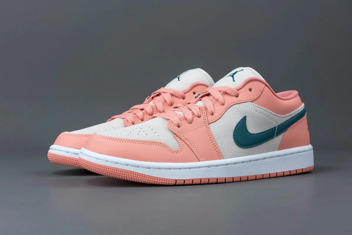 Air Jordan 1 Low Scarpe Donna (DC0774-161, Bianco/Sail/Bordeaux)