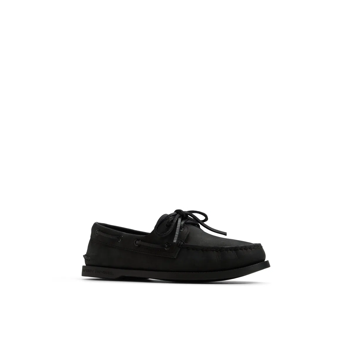 Sperry Scarpa da barca originale da uomo con 2 occhielli, nero, 42 EU