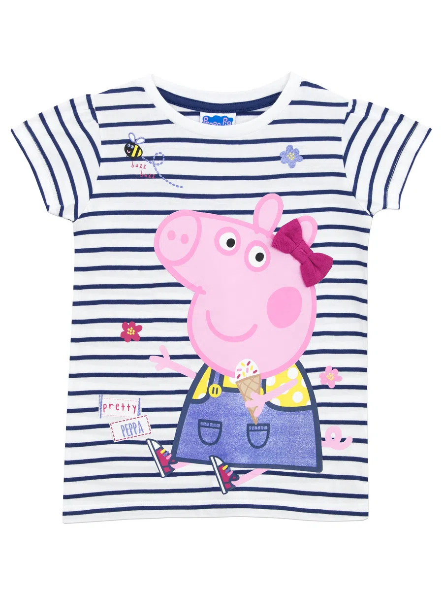 Peppa Pig - Maglietta a Maniche Corte Ragazze
