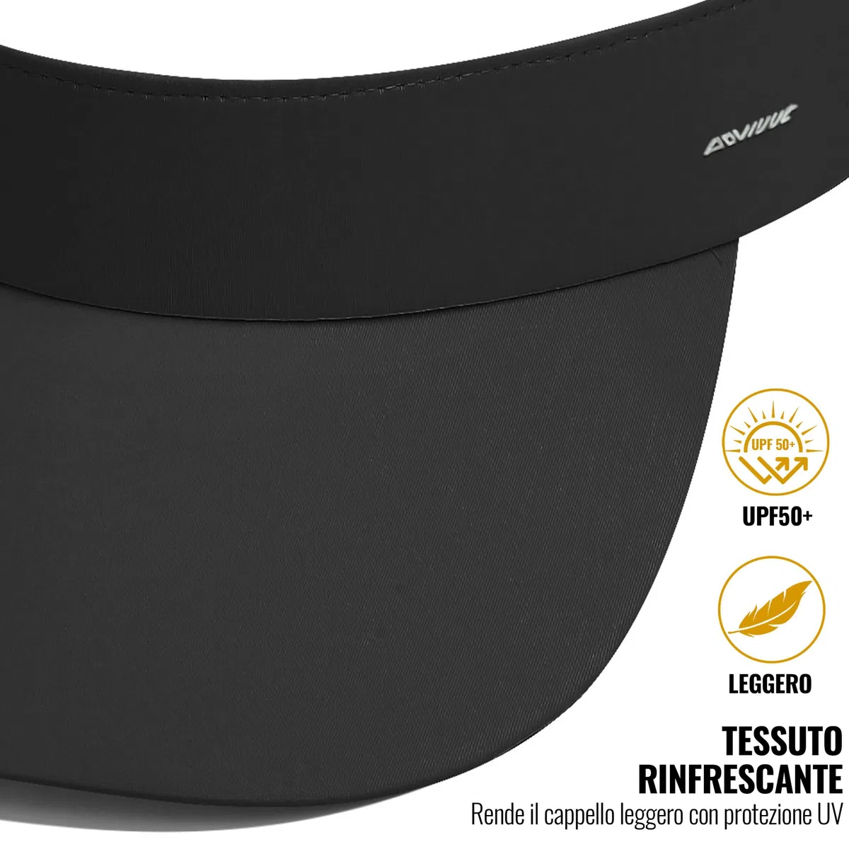 CLAPE Visiera Parasole Cappellino con Visiera Regolabile da Uomo Donna Sport Sun Visor Visiera da Golf Tennis Protezione UV