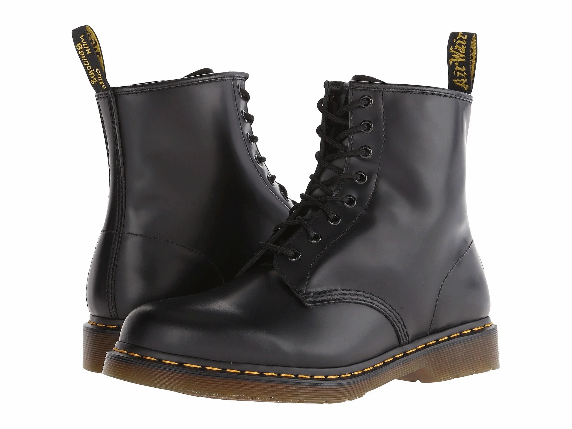 Dr. Martens, Bovver Boots Uomo, Nero, 43 EU