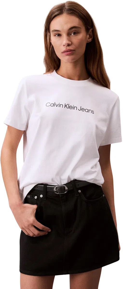 Calvin Klein Donna T-Shirt Maniche Corte Logo Classic Regular Fit