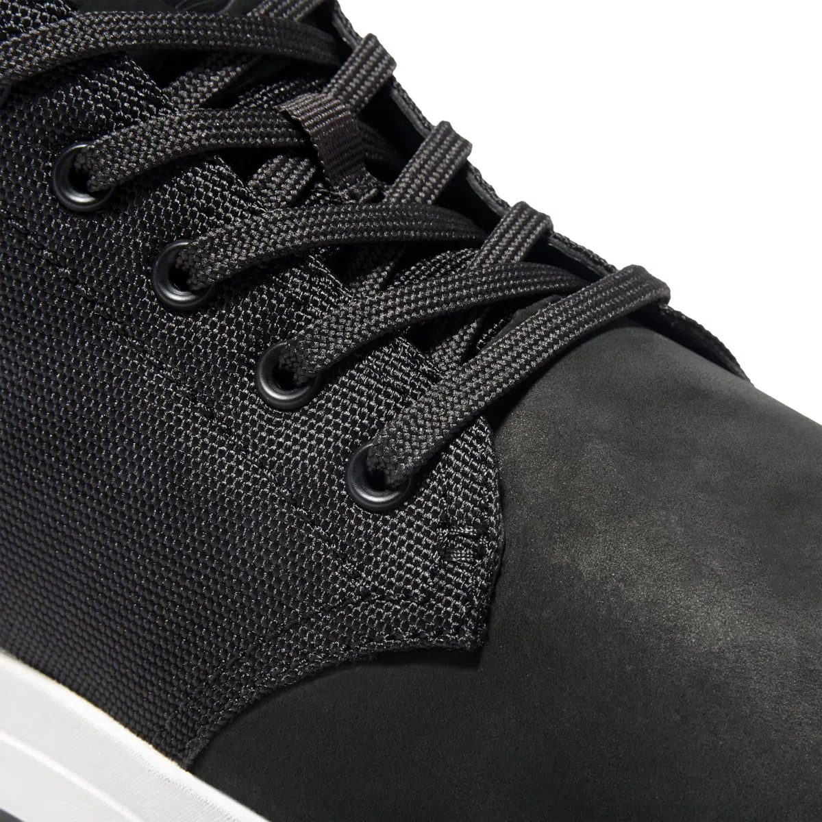 Timberland Men's Davis Square Mid Lace Up Sneaker BlackHigh-Top Sneakers