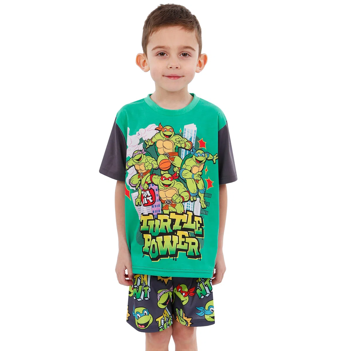 TEENAGE MUTANT NINJA Pigiama Turtles | TMNT Pigiama Corto Ragazzo | Pigiamone Estivo Ragazzo