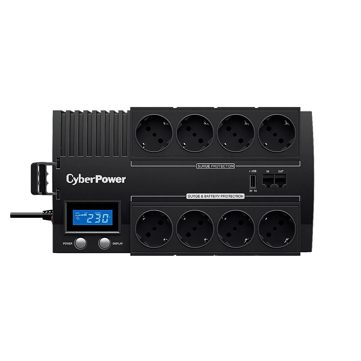 CYBERPOWER BR700ELCD SISTEMA DE ALIMENTACIÓN ININTERRUMPIDA (UPS) LÍNEA INTERACTIVA 0,7 KVA 420 W 8 SALIDAS AC