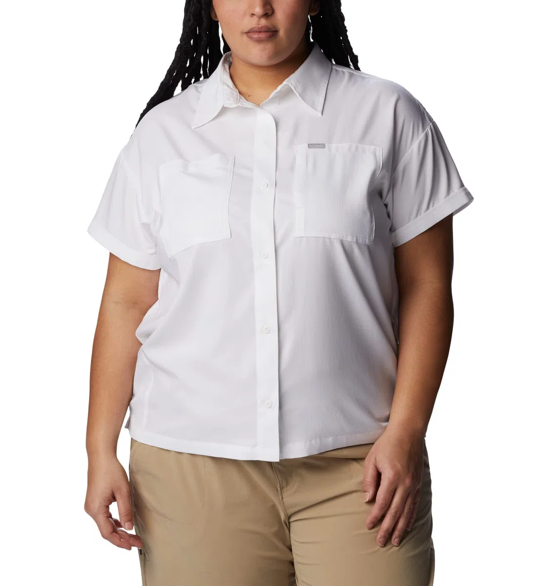 Columbia Silver Ridge Utility-Maglietta A Maniche Corte Camicia da Escursionismo Donna