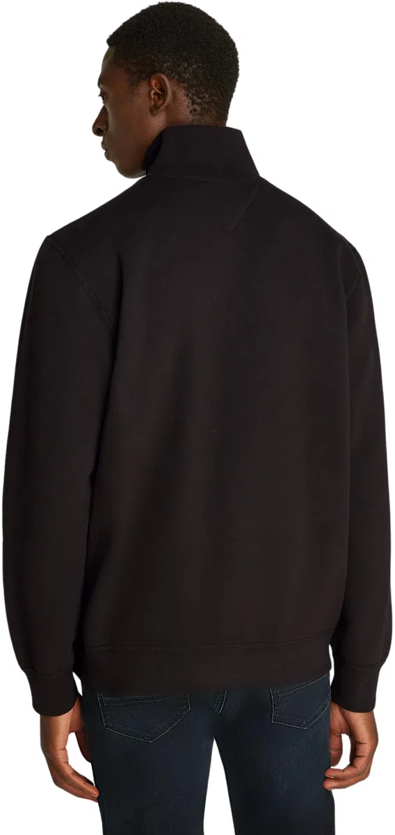 Tommy Hilfiger Uomo Felpa con Cerniera Essential Fleece 1/4 Zip Colletto Troyer