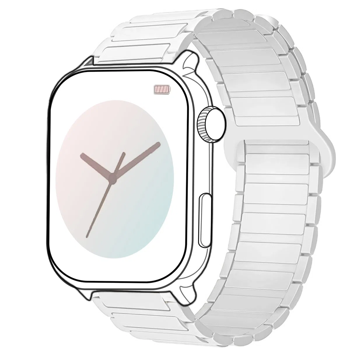 Blueshaweu Cinturino da 18 mm, 20 mm, 22 mm, compatibile con Ice-Watch, serie Ice Smart, morbido silicone, completamente magnetico, regolabile, compatibile con Smart Serie