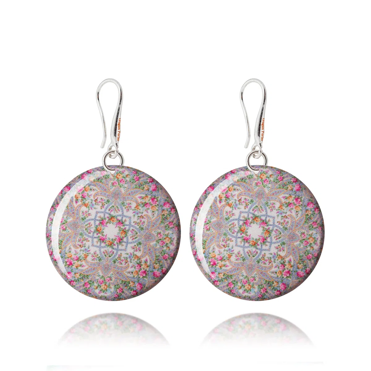 Orecchini Pendenti Grande Leggeri Rotondo Mandala Design Boho; Gioielli per Donne