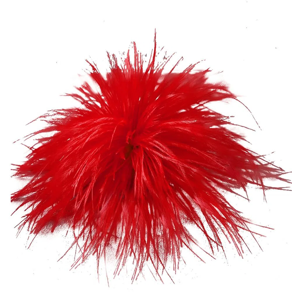 Spilla con Piume iSpchen Soffice Piuma Accessori per Capelli Forcina Eleganti Clip per Cappello con Piume
