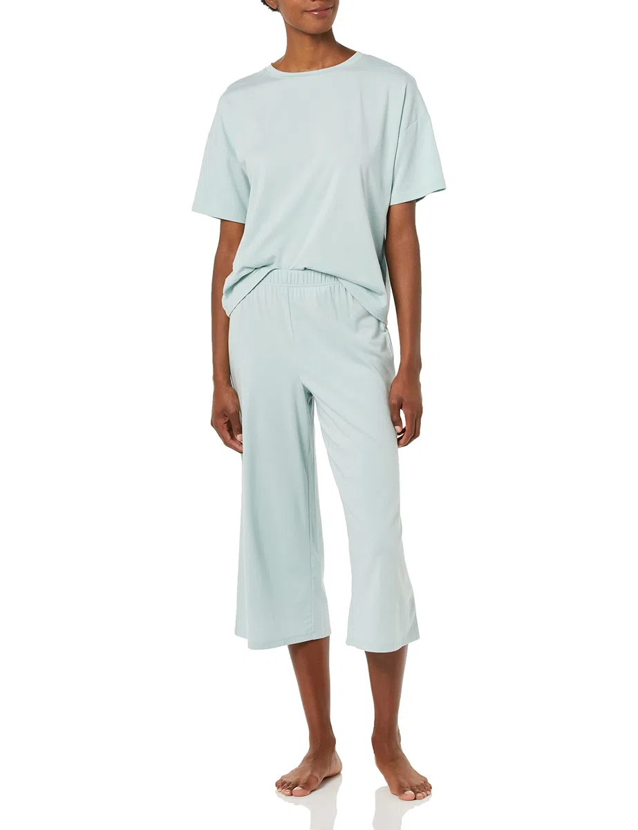 Amazon Essentials Donna Pigiama in Jersey di Maglia