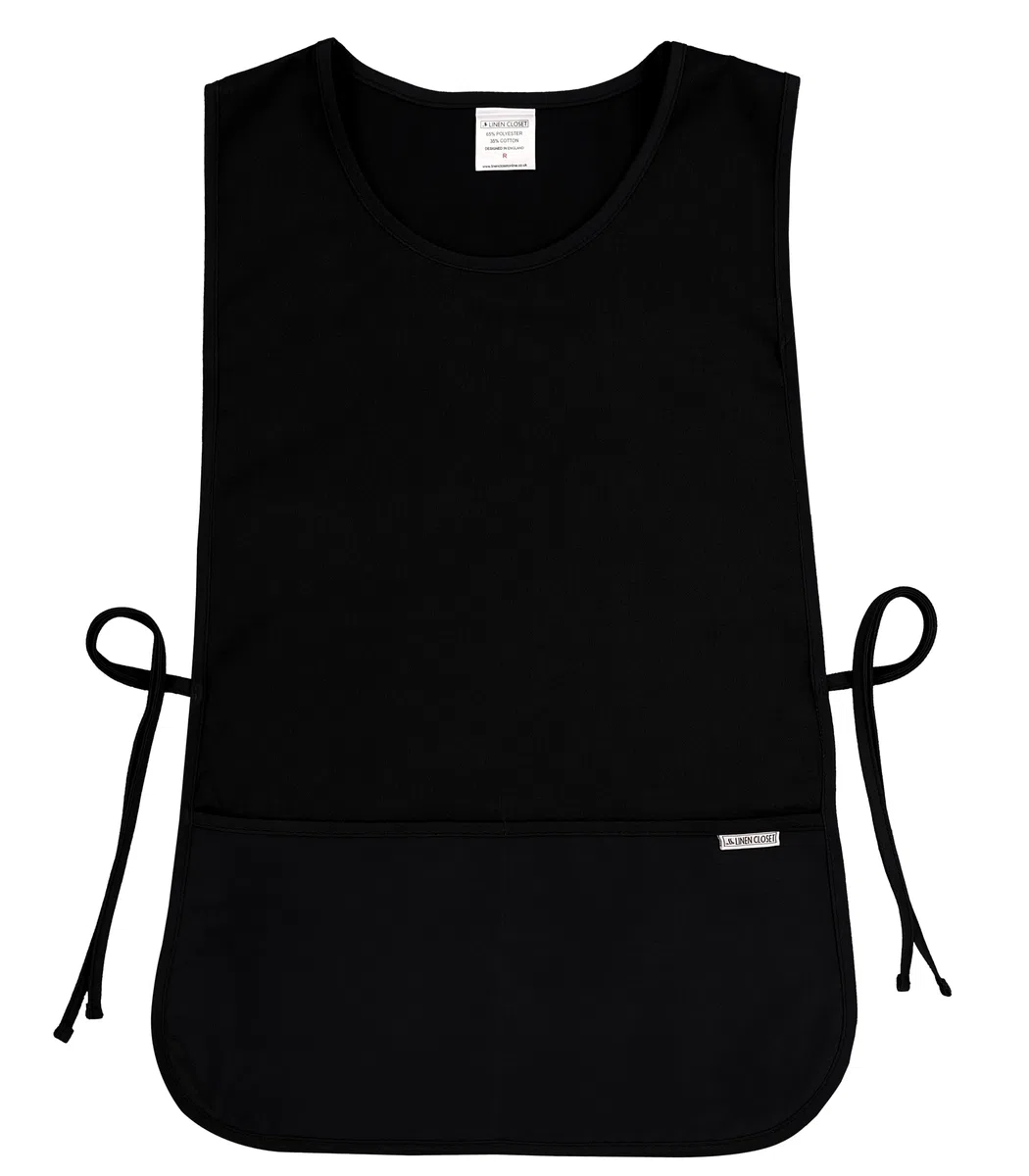 LINEN CLOSET® Grembiule universale regolabile unisex per coobbler, grembiule per uomini e donne, grembiule da lavoro per pulizia con 2 tasche profonde