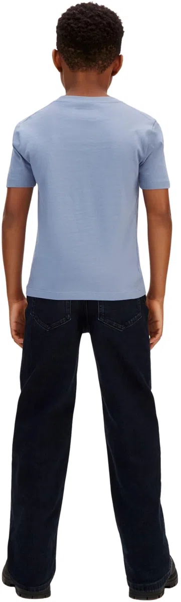 Calvin Klein Mono Mini Badge Reg T-Shirt Lv1cksja30 Maglietta S/S Unisex - Bambini e Ragazzi