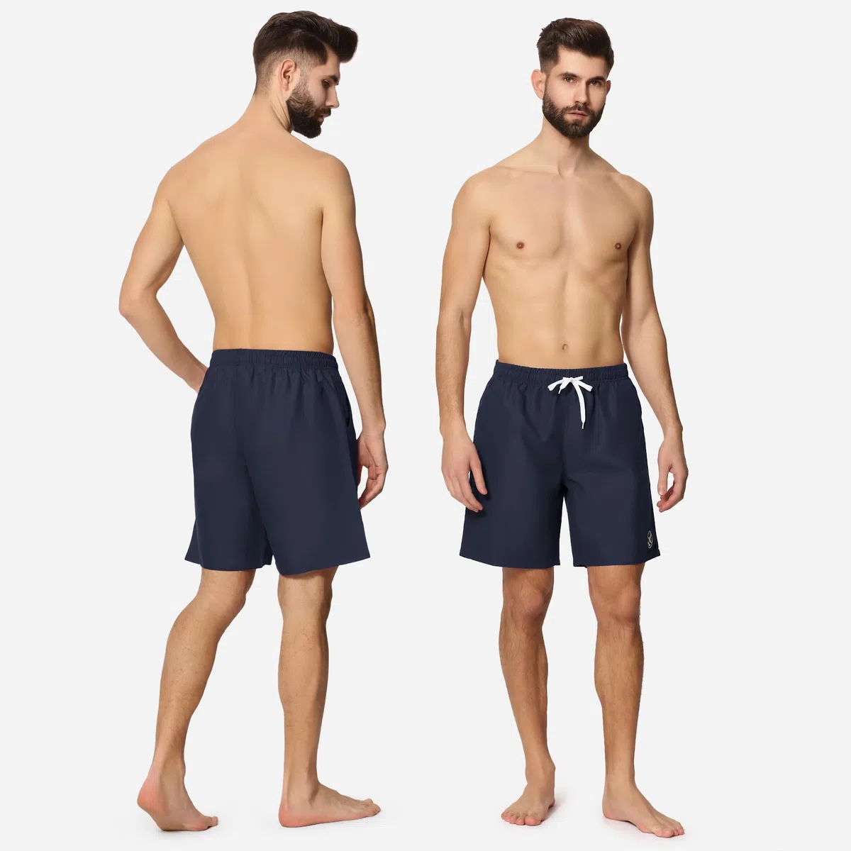 Ladeheid Costume Uomo Mare Lungo con Taschino, Medium Drawstring, Fodera in Rete, Costumi da Bagno, Boxer per la Spiaggia, la Piscina e Il Surf LA40-129