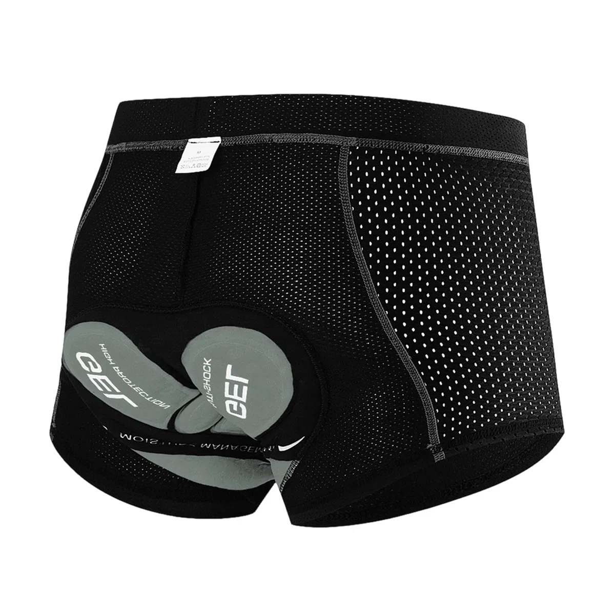 NuCamper Uomo Pantaloncini da Ciclismo Imbottiti con Elastico 5D Gel Seat Pad Resistente agli Urti Asciugatura Rapida Traspirante Pantaloni da Ciclismo Intimo da Bicicletta