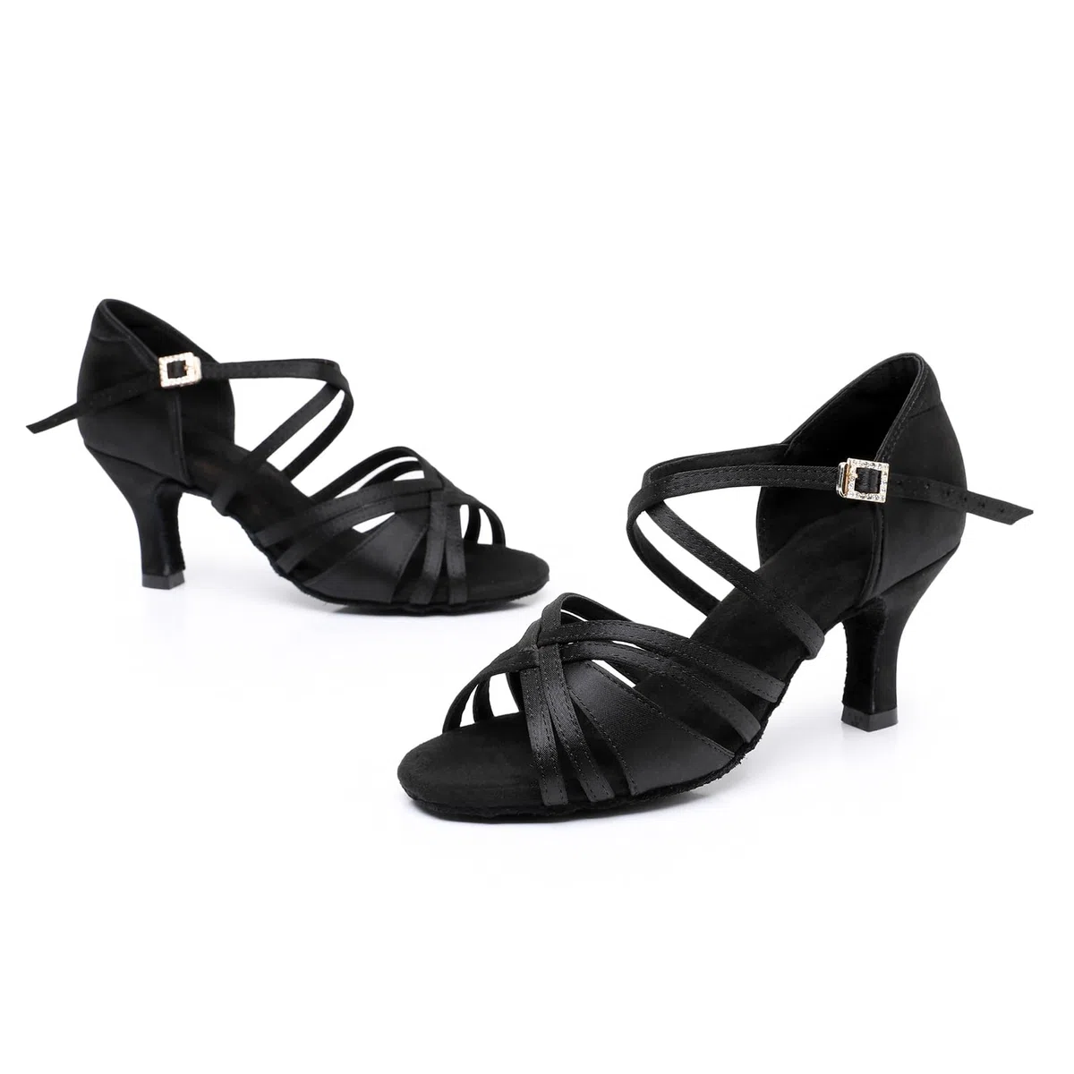 Rosefinch Scarpe da Ballo Latino per Le Donne Nuovi Stili Classici Salsa Scarpe da Ballo Performance Professionale Pratica Scarpe da Ballo 5/7cm Tacco 34-43EU