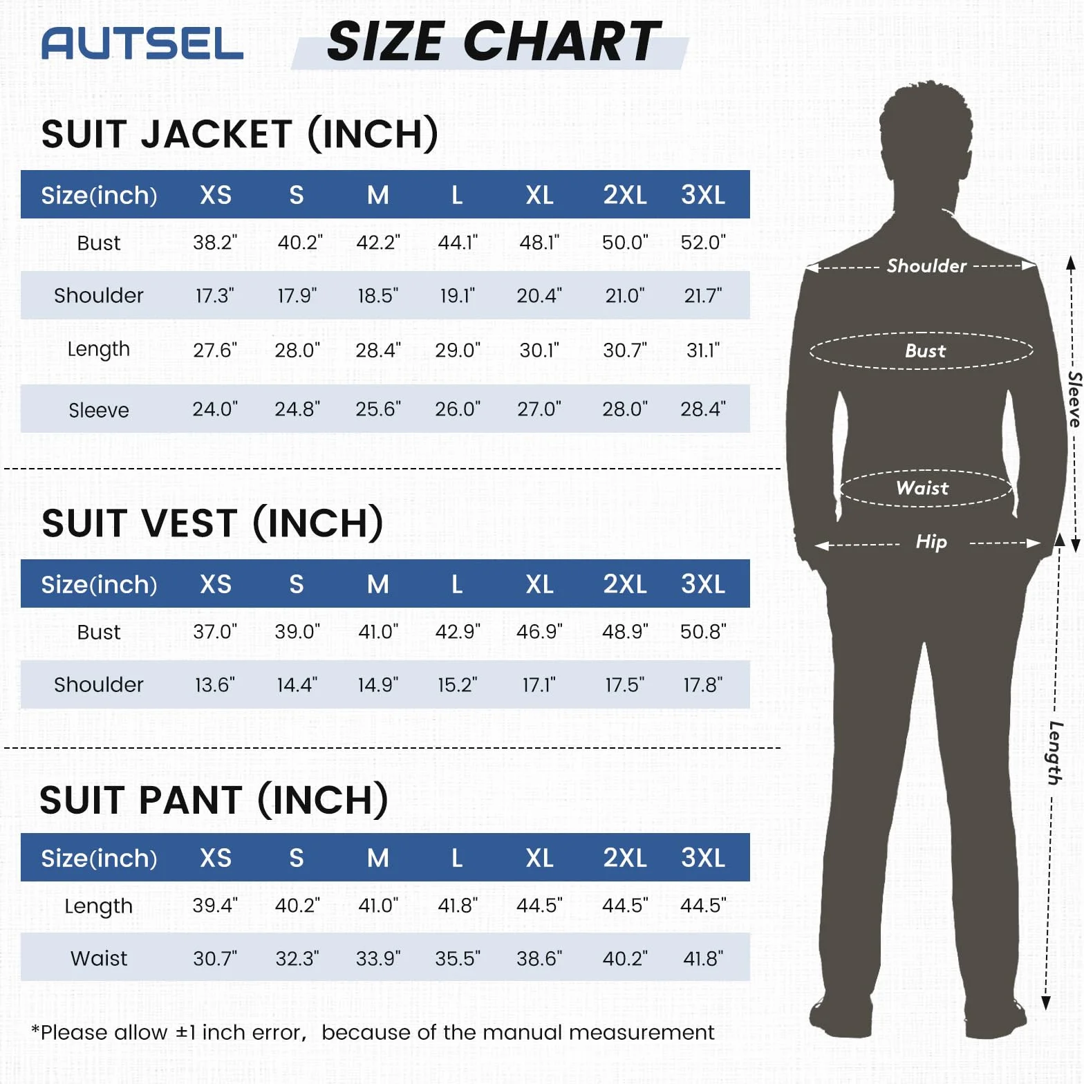 Abiti da Uomo Slim Fit 3 Pezzi Vestito per Uomo Business Formale Completo per Matrimonio con 2 Bottoni Blazer e Pantaloni