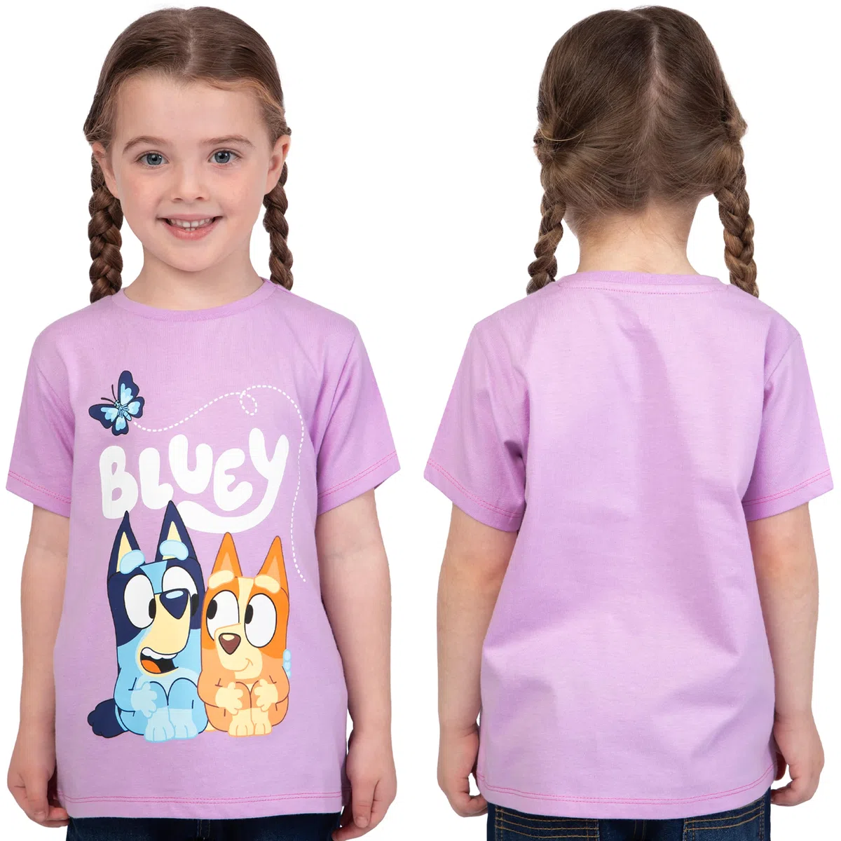 BlueY Confezione da 3 T-Shirt, Magliette Estive per Bambina, Set di 3 Magliette per Bambina, Abbigliamento Bambini in Cotone