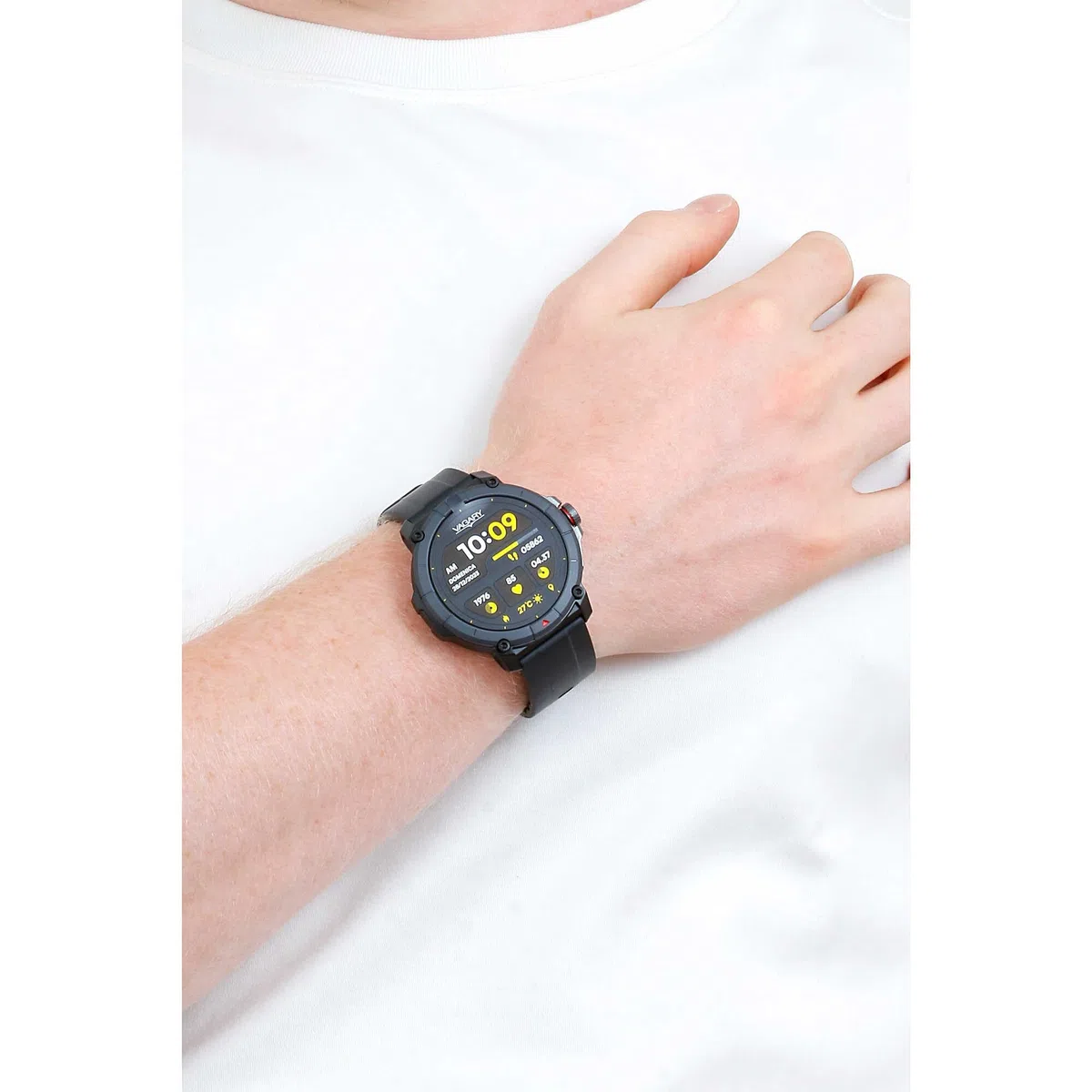 Orologio uomo Smartwatch Vagary nero X04A-001VY cinturino in silicone