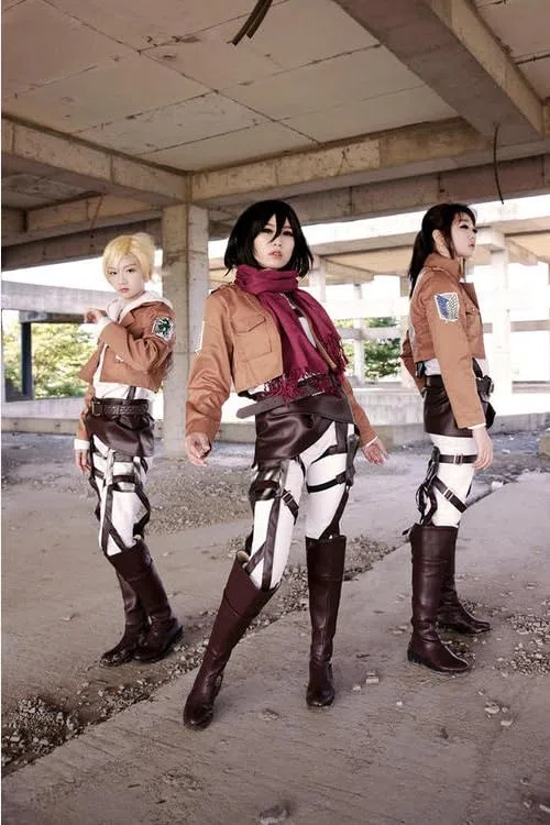 Generico Kraja Cintura per Costume di Mikasa Ackerman Levi Eren Cosplay di Attacco dei giganti (Cintura)