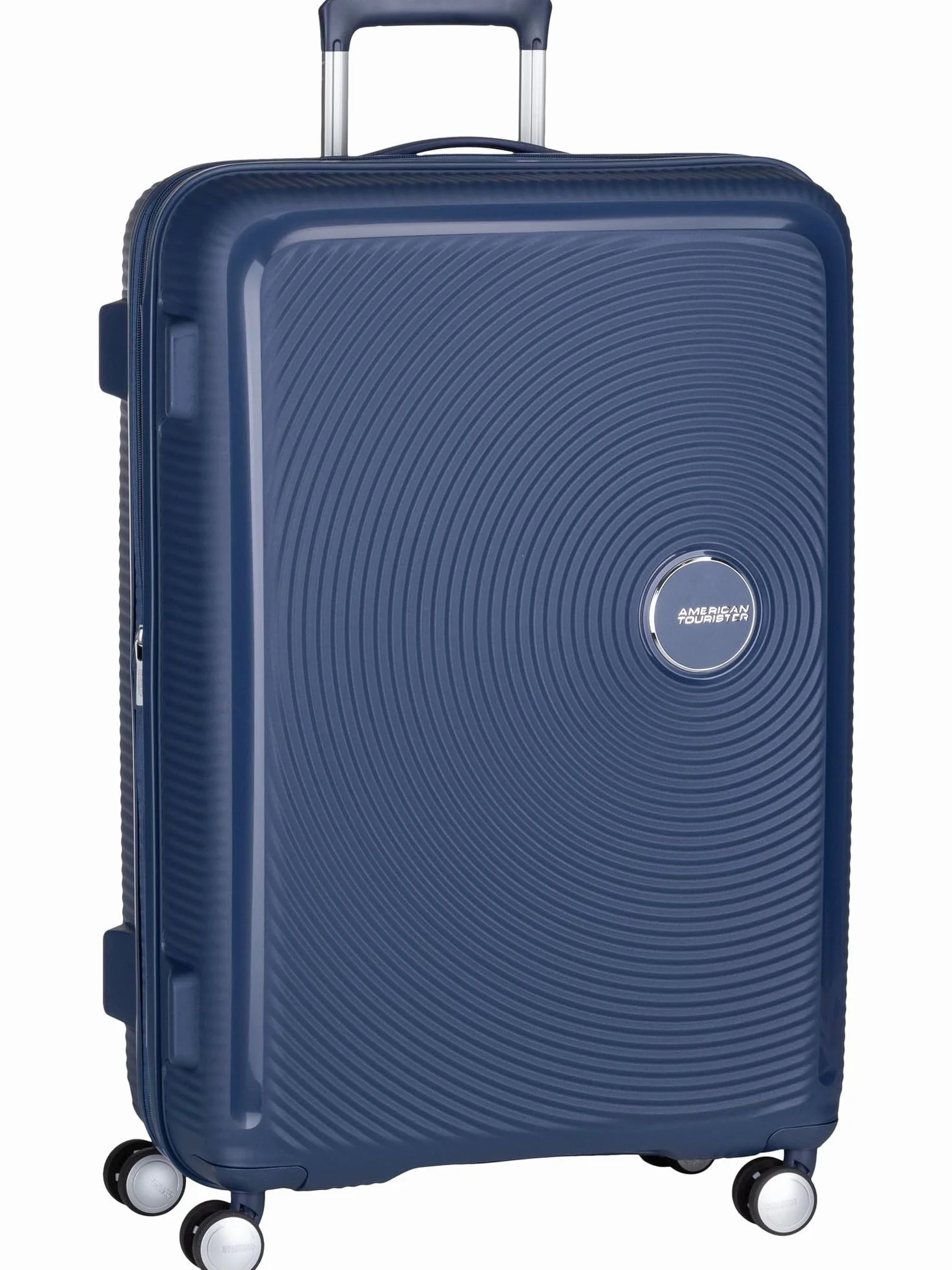 American Tourister Soundbox - Trolley L Espandibile Valigia, 77 cm, 97/110 L, Blu (Midnight Navy)