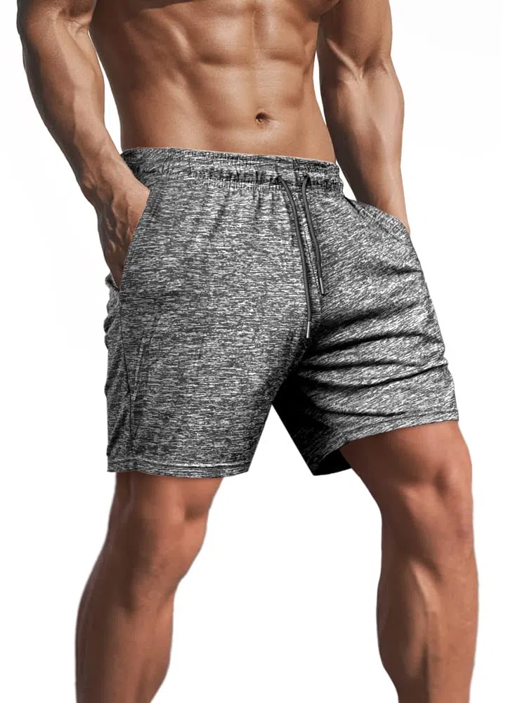 Lehmanlin Pantaloncini Sportivi da Uomo Pantaloncini da Bodybuilder Running Shorts Quick Dry,5 Pollici