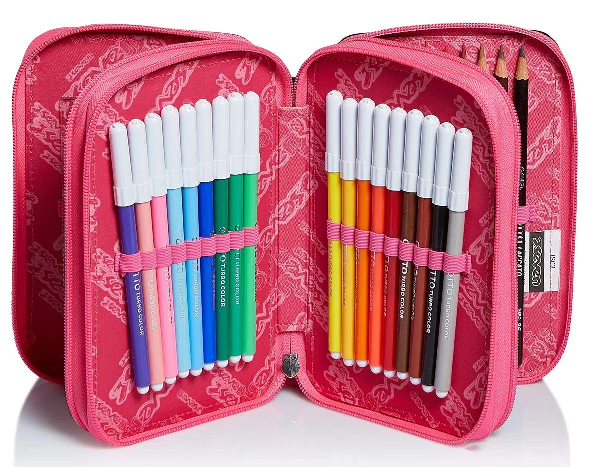 Kit scuola - ZAINO EXTRA FIT Seven + ASTUCCIO - Iridescent