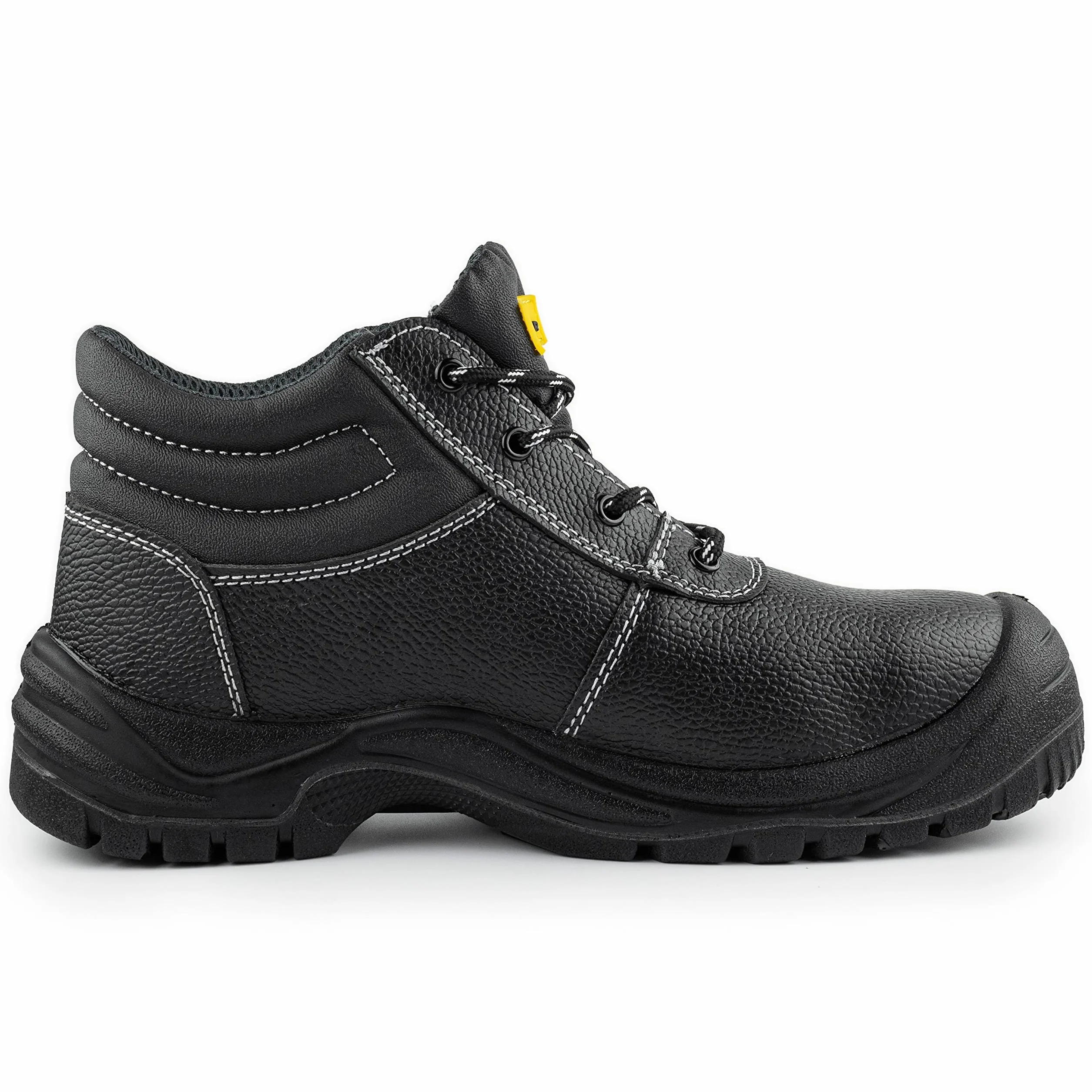 BLACK HAMMER Scarponi Antinfortunistici da Uomo Materiale in Pelle Punta in Acciaio Calzature S3 SRC 1400 Nero