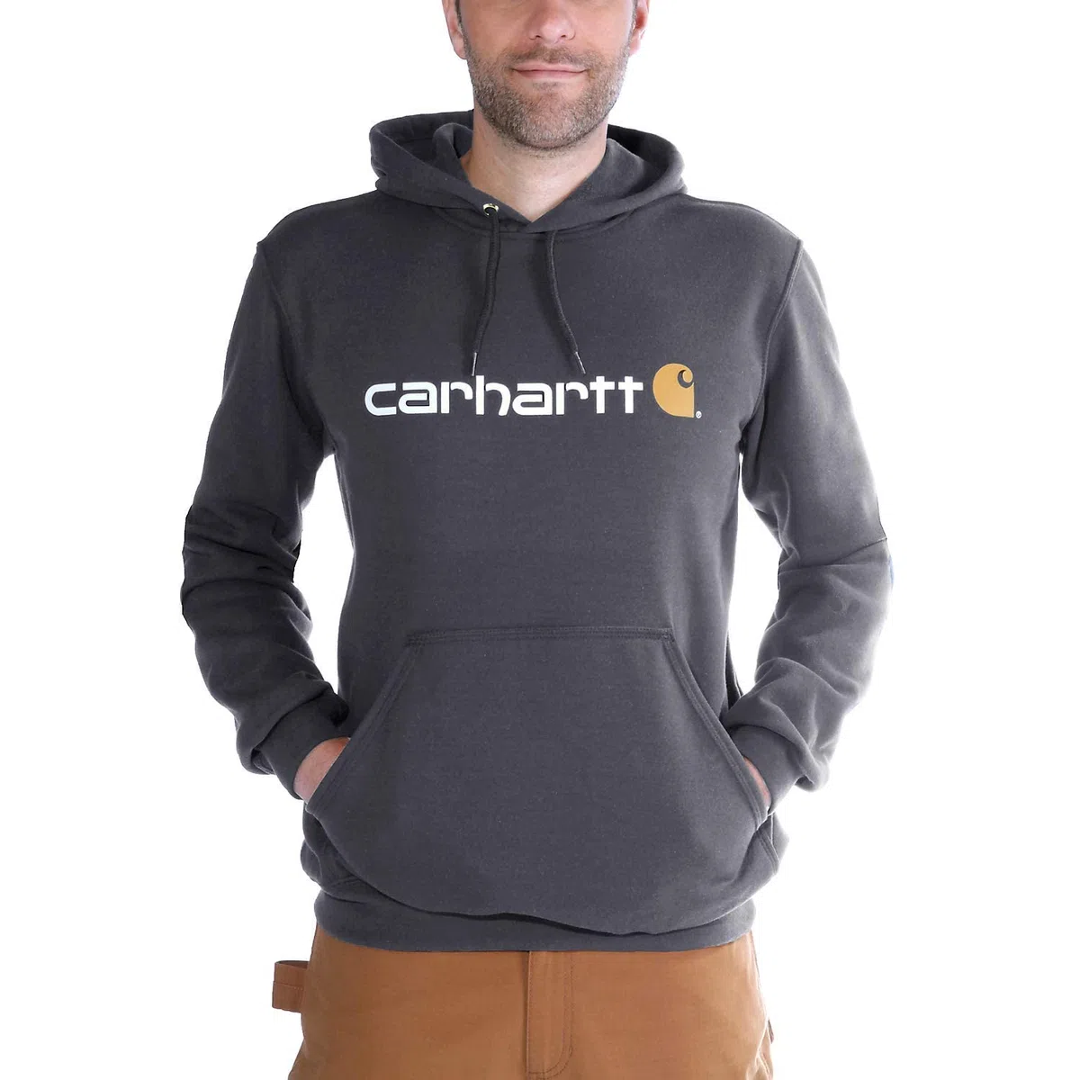 Carhartt Sweatshirt Signature Logo Midweight Sweatshirt New Navy
