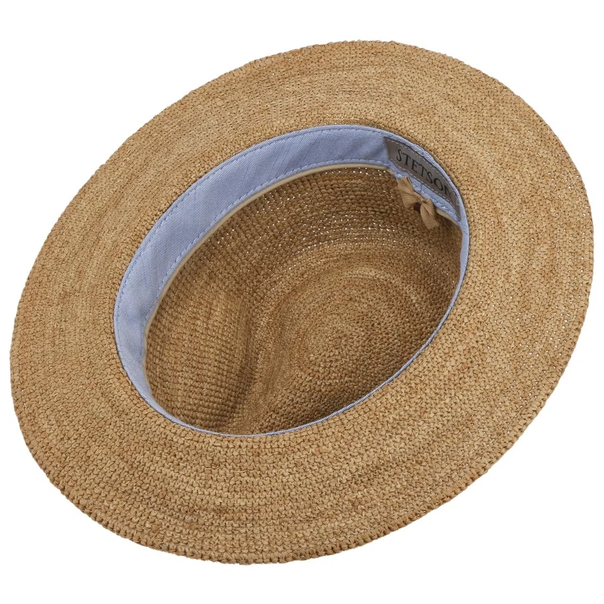 Stetson Traveller Cappello di Paglia Crochet Arrotolabile Unisex Primavera Estate