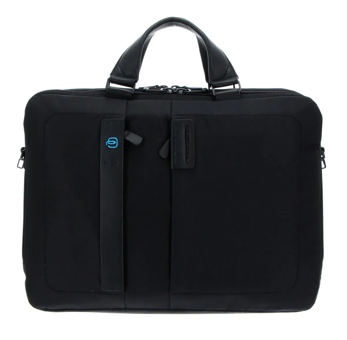 PIQUADRO Pulse Cartella organizer a due manici porta PC, Tessuto, Chevron/Nero, 15.6" a due scomparti