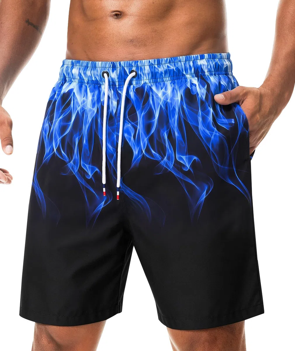 Costumi Pantaloncini da Bagno Uomo Mare Surf Piscina Stampa Hawaiana Estiva Asciugatura Rapida con Fodera in Rete Beach Trunks