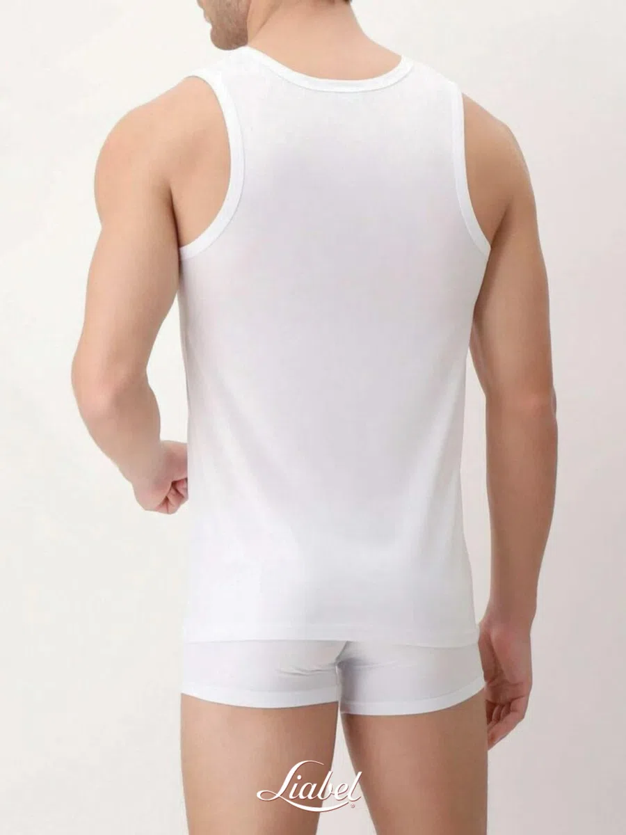 Liabel 3Pz Canottiere Uomo Cotone 100% ComfortFit | Morbidezza e Traspirabilità | Canottiera Uomo Ideali per Tutte Le attività