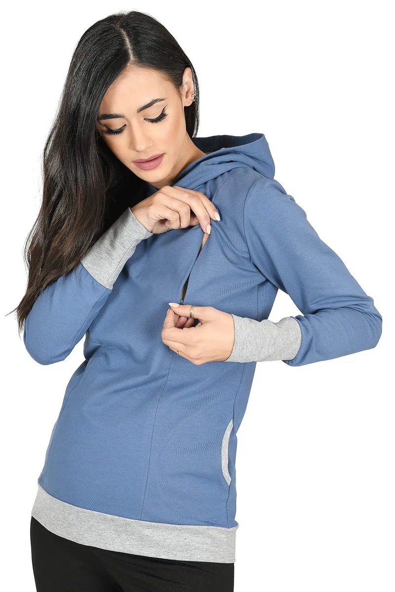 Mija - Pullover Mona 2 in 1 Premaman/Allattamento 1035