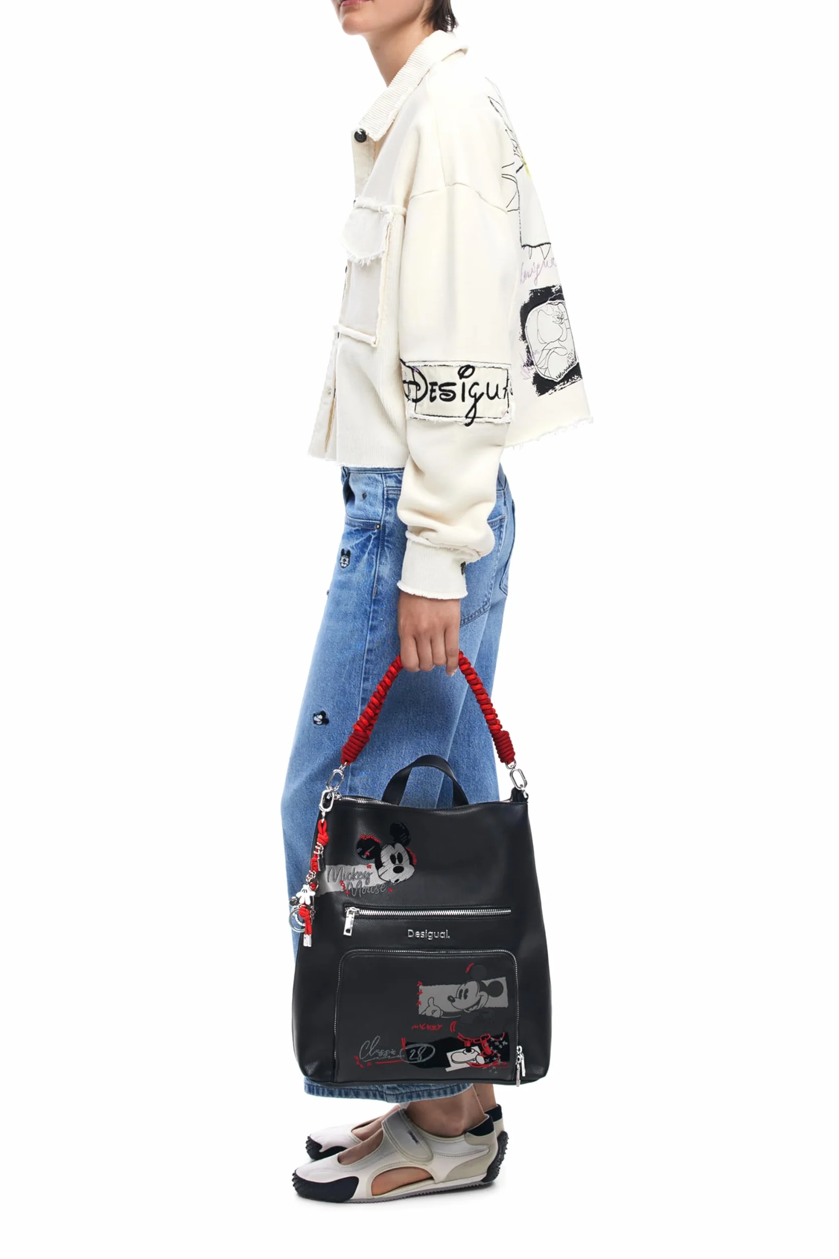 Desigual zaino per il tempo libero Mickey Rock Pretoria 2.0 Backpack Black nero