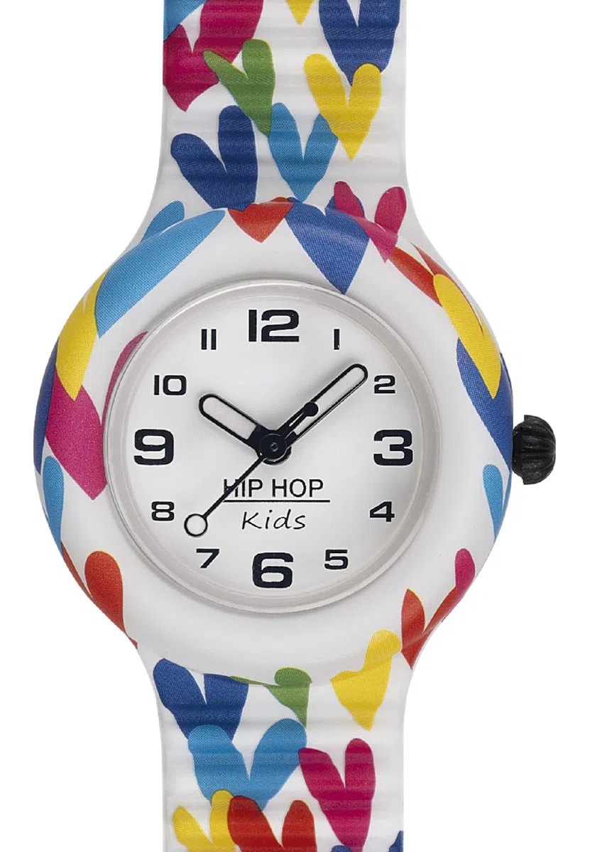 HIP HOP, Collezione Kids Fun, Orologio Bambina Unicorn, con Cinturino in Silicone Intercambiabile, Pratica Chiusura, Cassa 28 mm, Movimento al Quarzo, Resistente all'Acqua, Lunghezza Regolabile