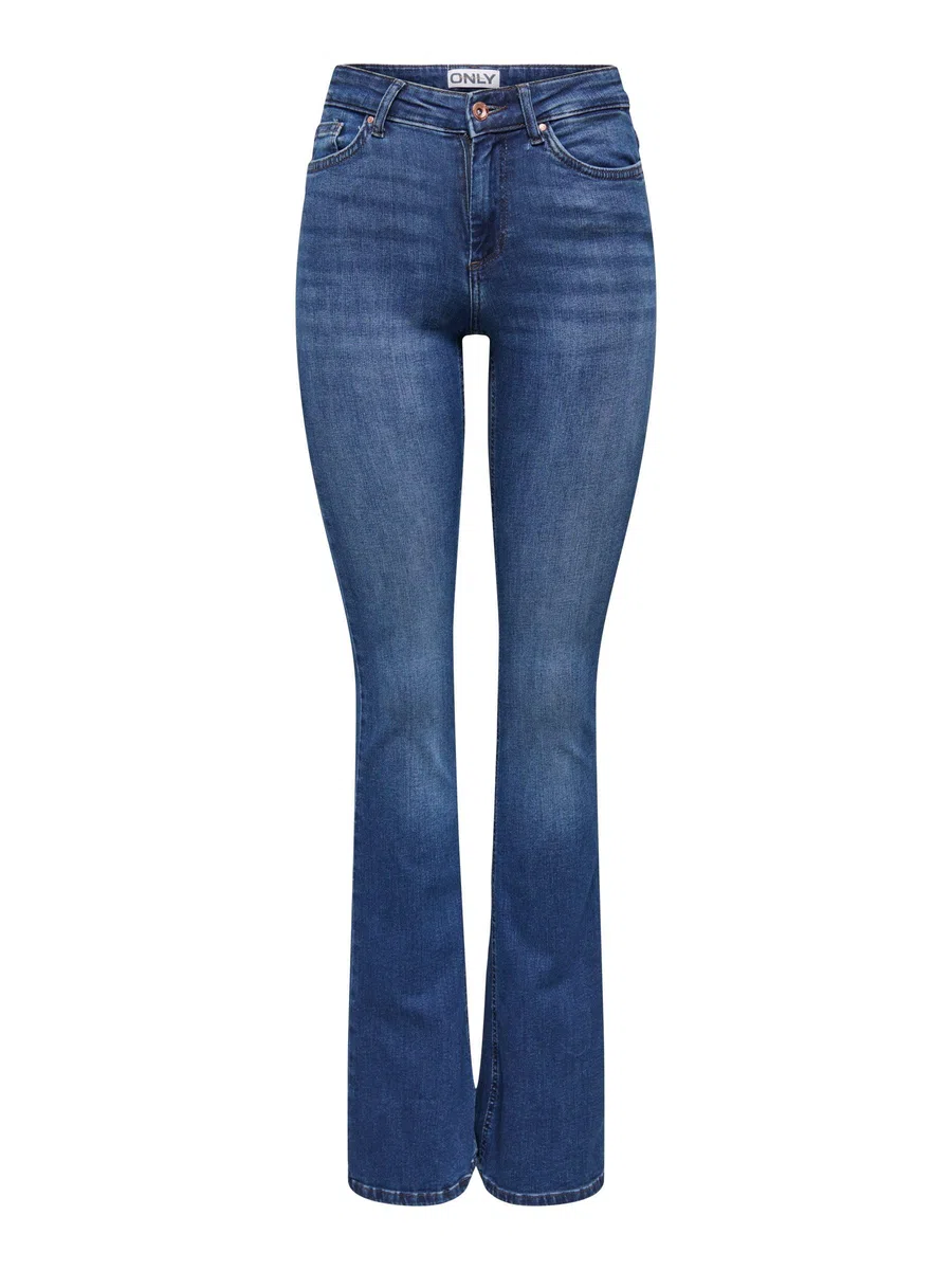 Only - Onlblush Mid Flared DNM Tai021 Noos, Jeans Donna