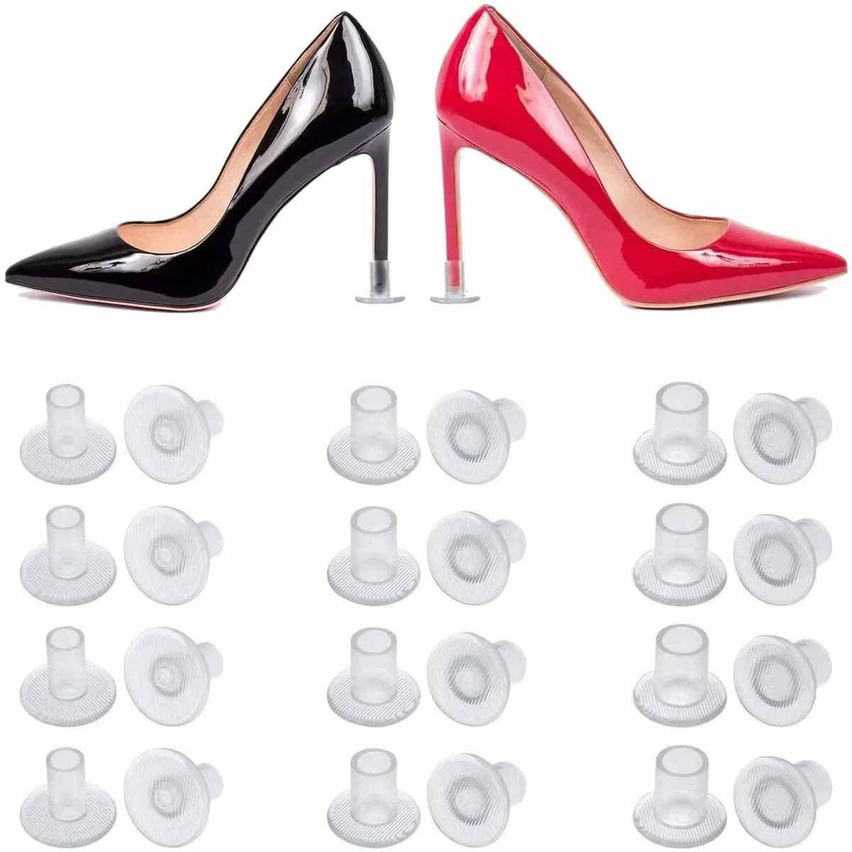 WADY 24 coppie Proteggi Tacchi, Proteggi Tacco Heel Protectors Stoppers per Gare, Matrimoni, Occasioni Formali